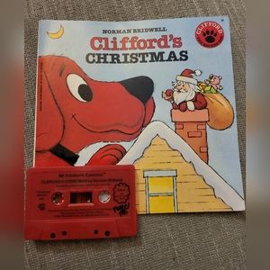 1984 Scholastic "Clifford's Christmas" Cassette/Story Book Read Along Set